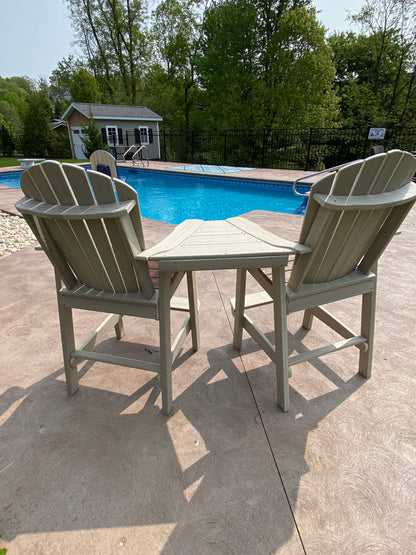 HDPE Outdoor Conversation Set – 2 Chairs with Interlocking Table