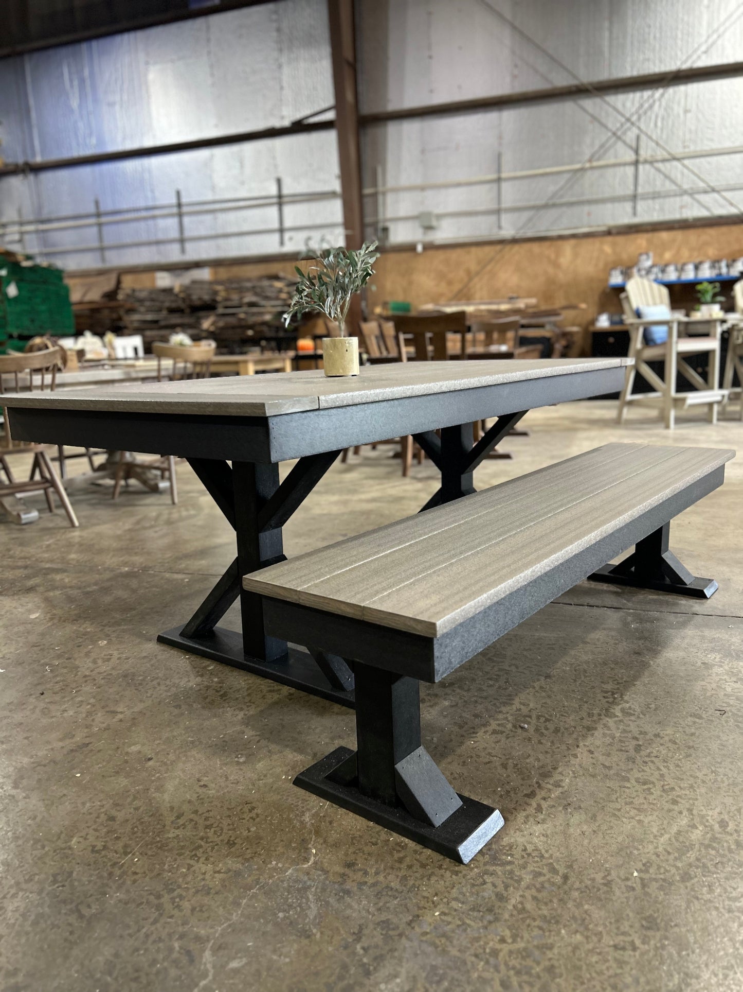 Outdoor Poly table and bench