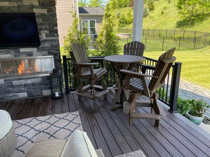 Round Outdoor Dining Table Pub Height
