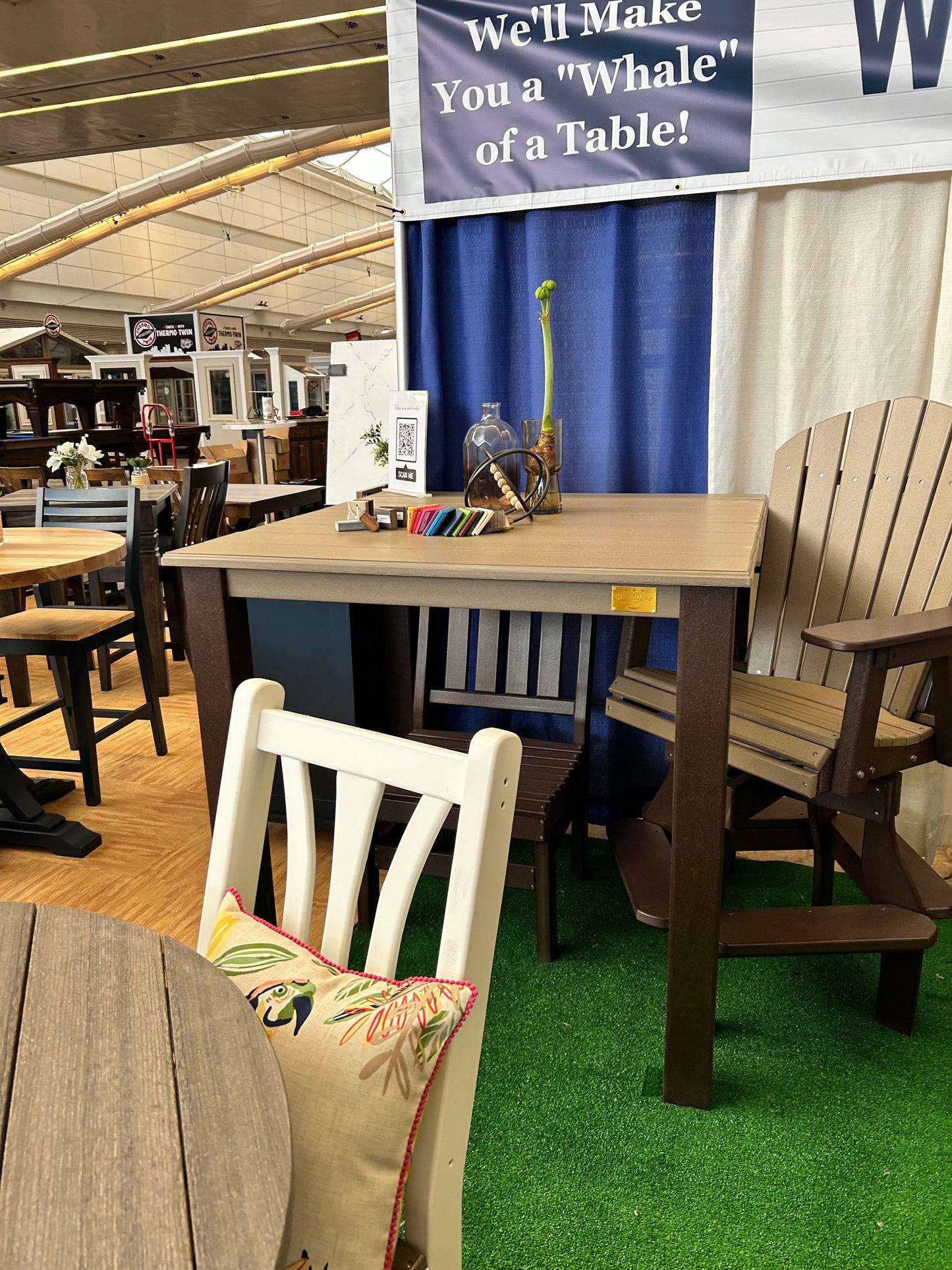 Outdoor Modern FanBack Dining Chair - HDPE - All-Weather